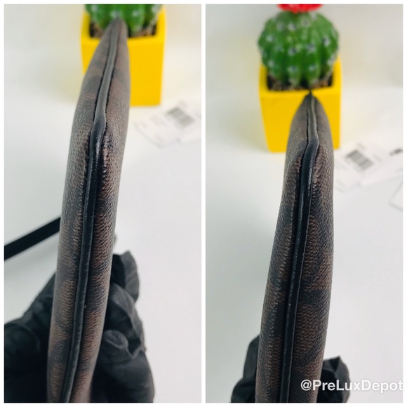 Coach Zip Long D. Brown Monogram Wristlet Wallet - Picture 3 of 8